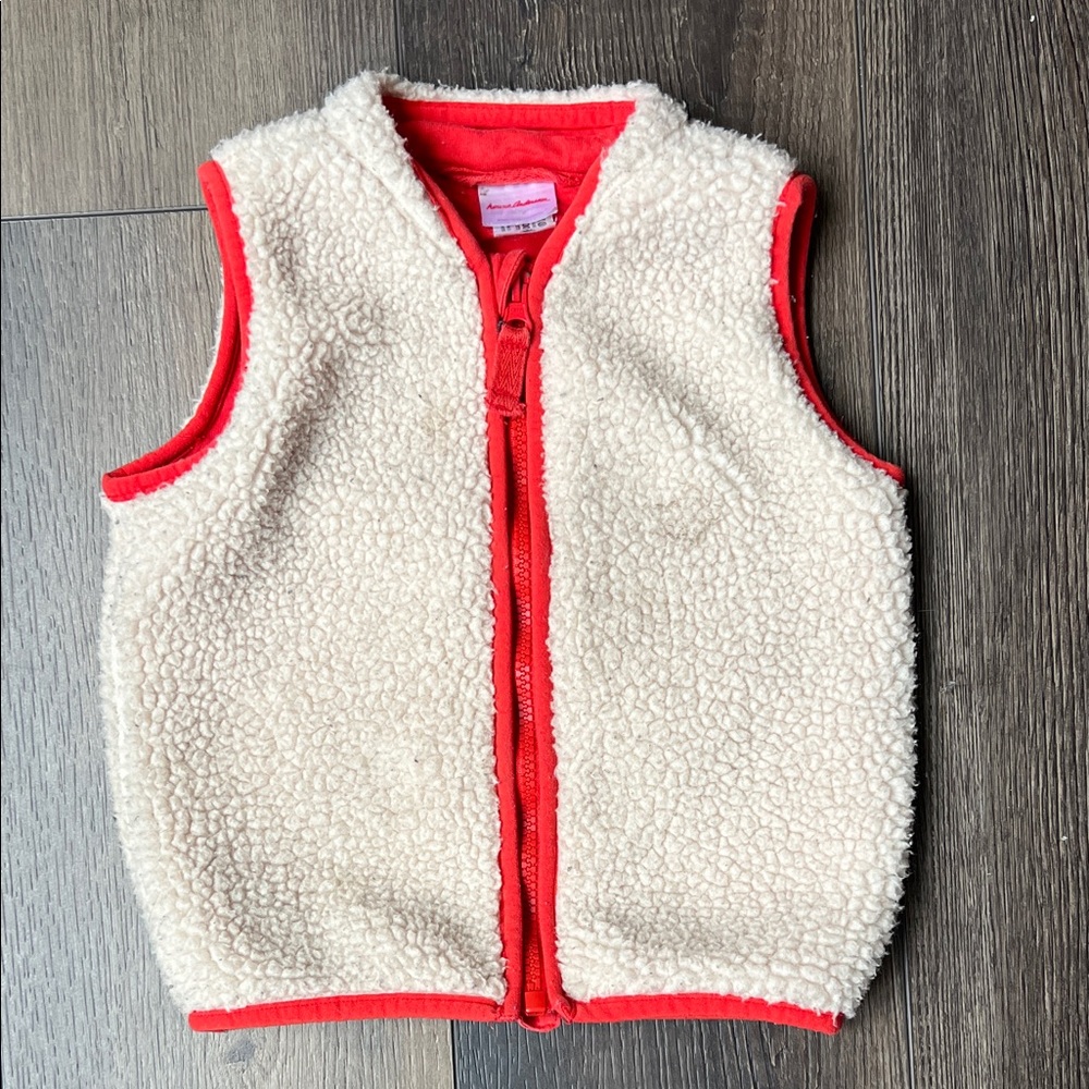 Hanna Andersson 2T Faux Shearling Vest - PLAY condition